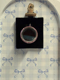 L-605: Pink Rhinestone Locket